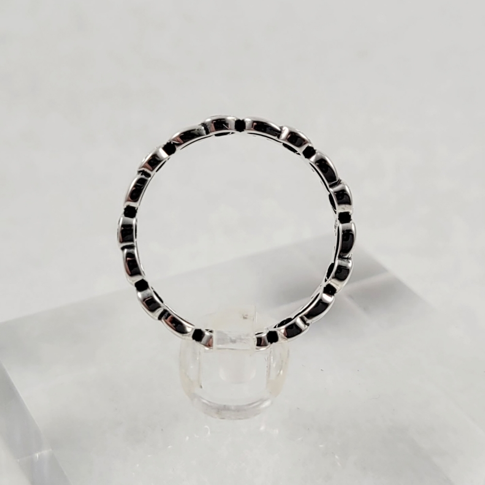 Sterling Silver Elephant Eternity Band - Picture 8 of 13